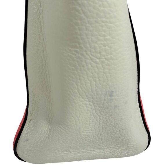 KATE SPADE Leo Houston Street Two Tone Pebble Leather Satchel Handbag - Picture 4 of 13